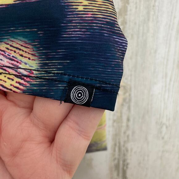 Onzie Abstract Print Yoga Leggings Multicolor Gym Activewear Pilates Size S - Picture 6 of 12